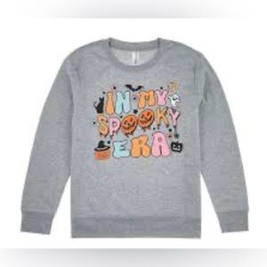 Halloween "In My Spooky Era" Grey Crewneck Sweatshirt